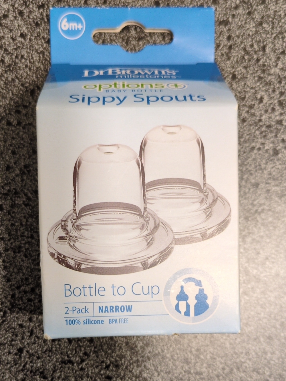 Options+ Clear Sippy Spouts 2-Pack — Clear